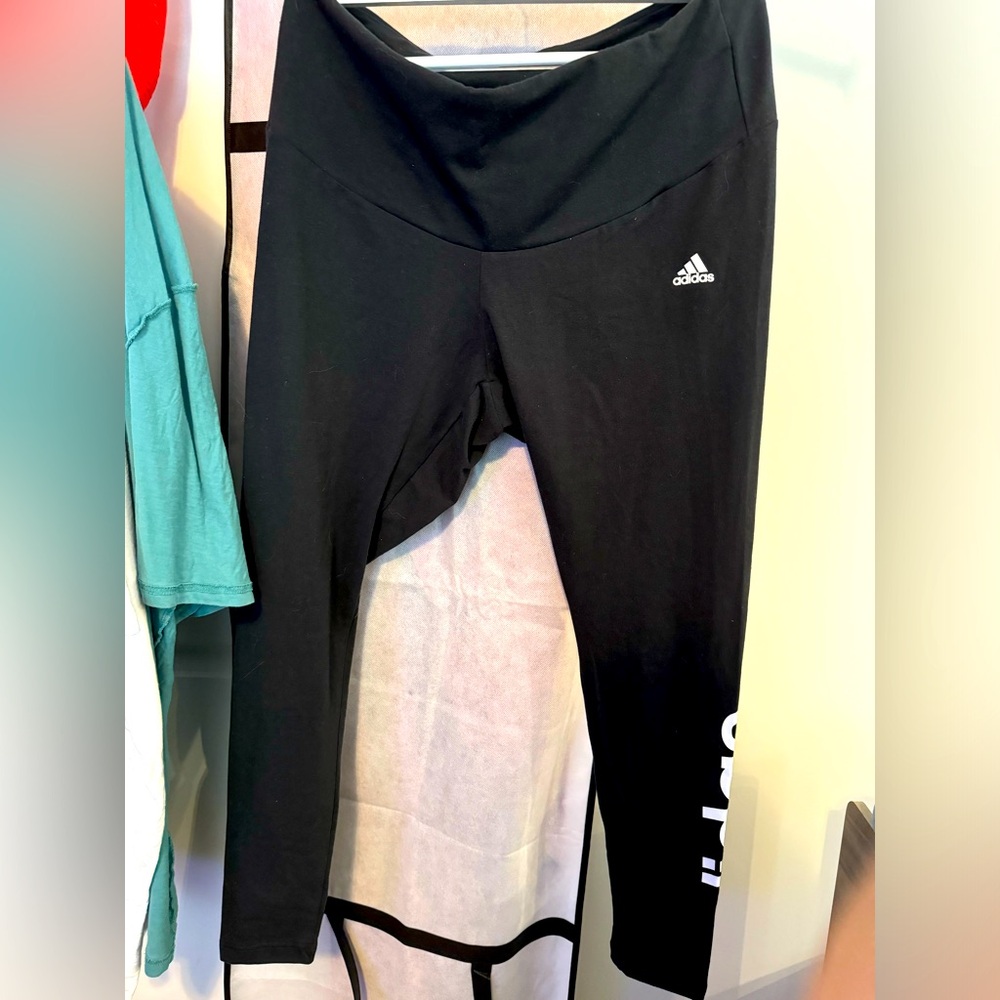 Black Adidas leggings! Super cute and comfy!